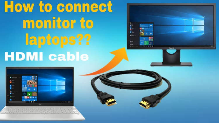 Connect the Monitor to Your Laptop