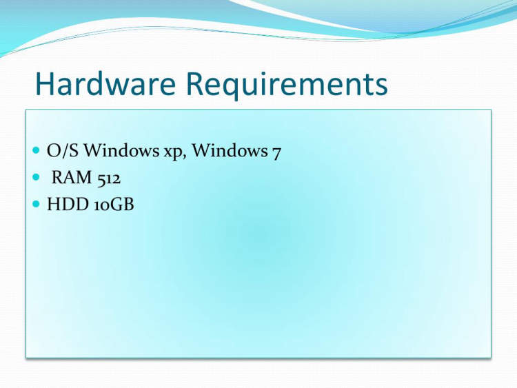 Important Hardware Requirements