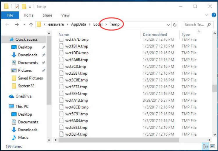 Delete Temp Files