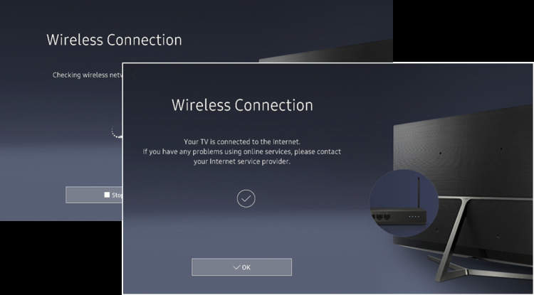 Finalizing the TV Wi-Fi Connection