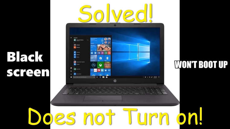 Power Up the HP Laptop