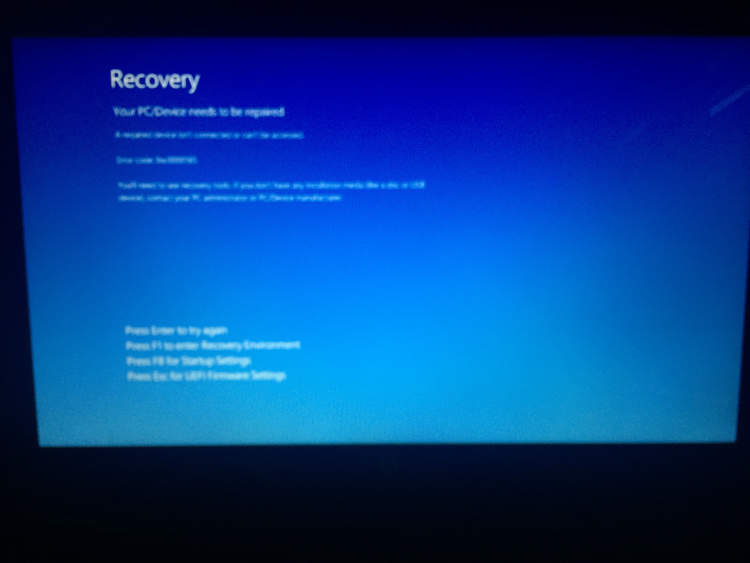 Step 3: Boot the Laptop into Recovery Mode